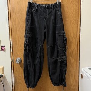 BDG Black Wide Leg Cargo Pants